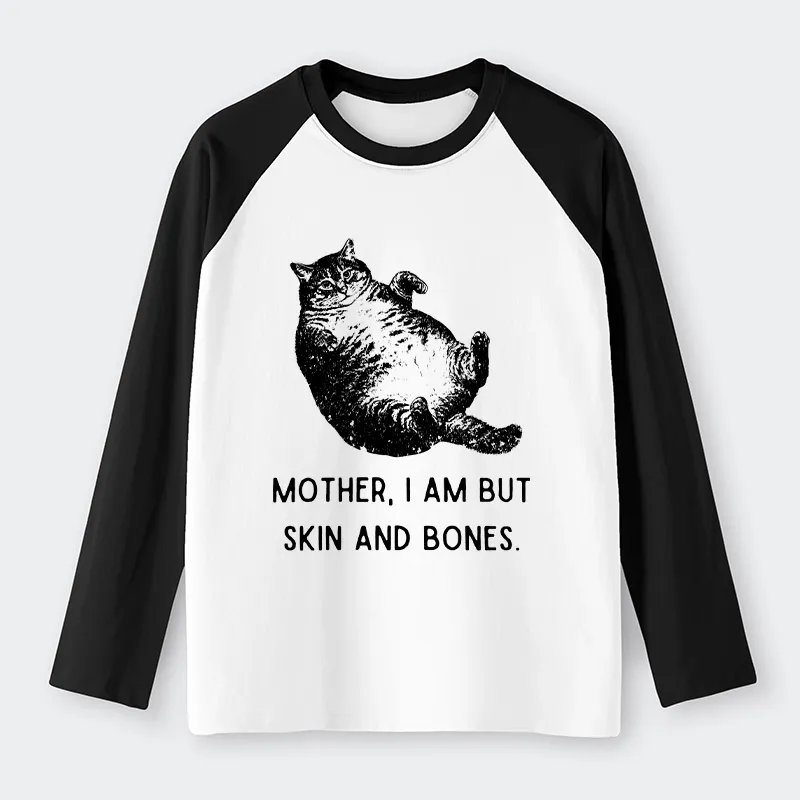 Tokyo-Tiger Overweight Cat And Its Doting Owner Raglan Long Sleeve T-shirt