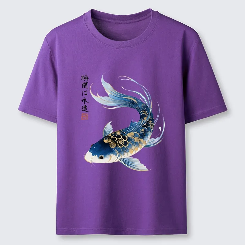 Tokyo-Tiger Elegant Koi Fish Watercolor Art Classic T-Shirt