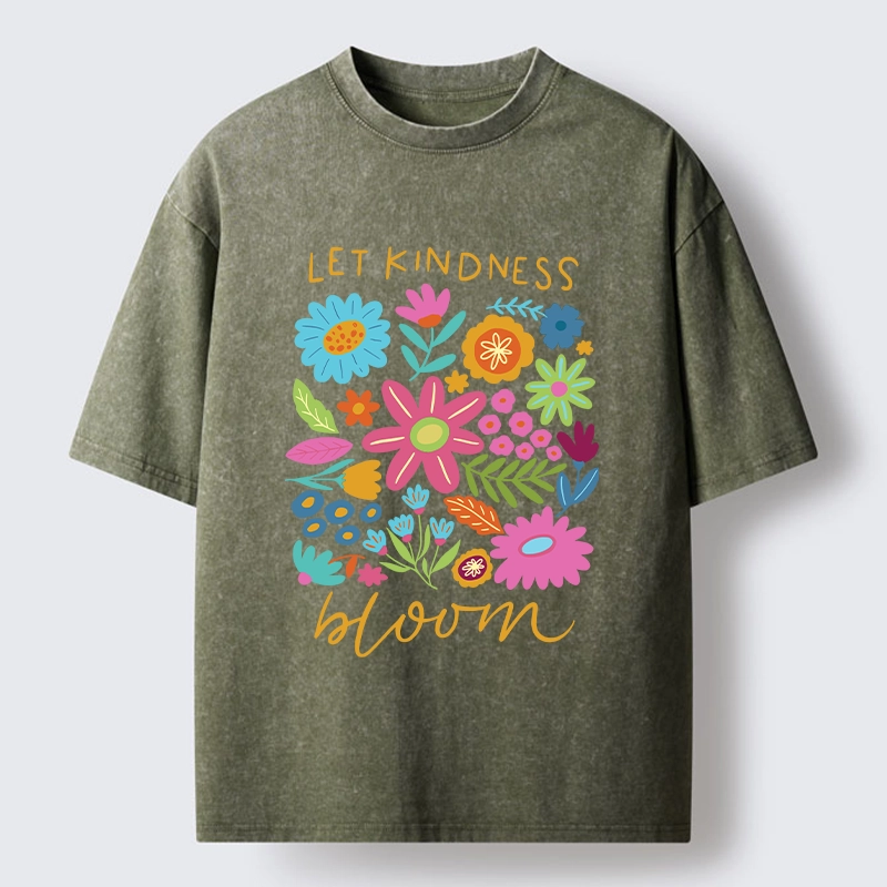 Tokyo-Tiger Let Kindness Bloom Always Washed T-Shirt