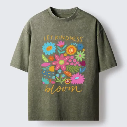 Tokyo-Tiger Let Kindness Bloom Always Washed T-Shirt