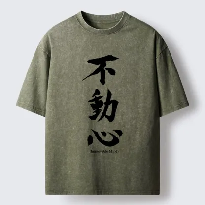 Tokyo-Tiger Fudoshin Art Of Calm Mind Washed T-Shirt