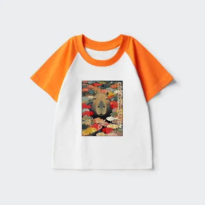 Tokyo-Tiger Am I Too Lovable? Kids Raglan T-shirt