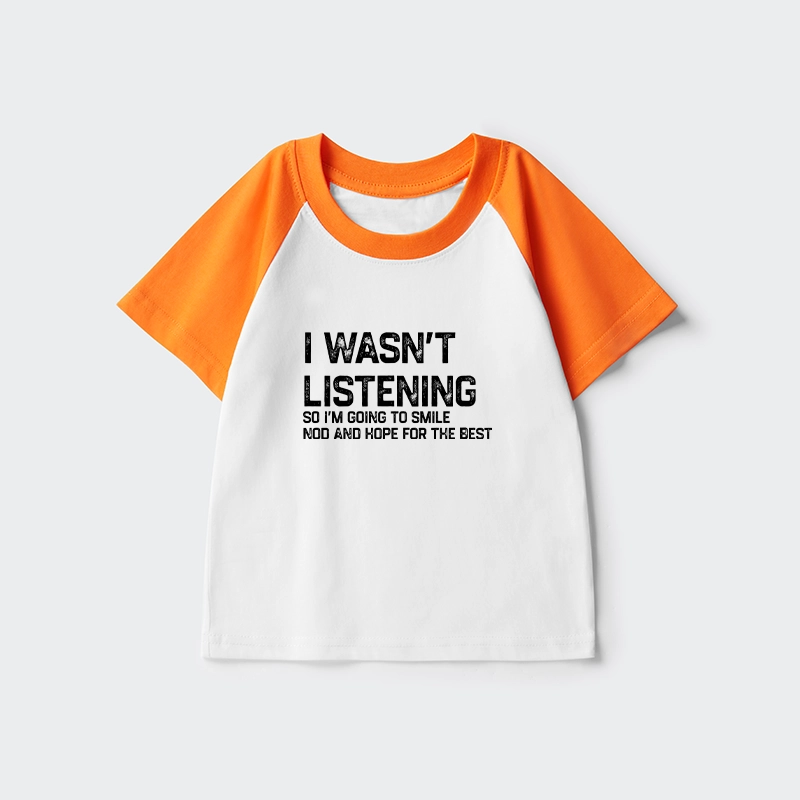 Tokyo-Tiger Indifferent To Everything Kids Raglan T-shirt