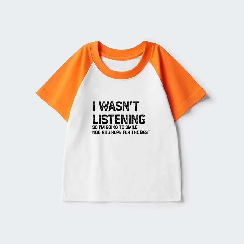 Tokyo-Tiger Indifferent To Everything Kids Raglan T-shirt