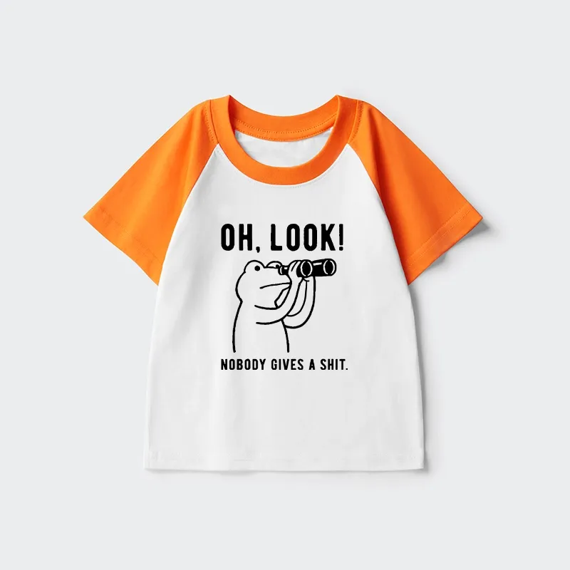 Tokyo-Tiger Frog of Indifference Kids Raglan T-shirt