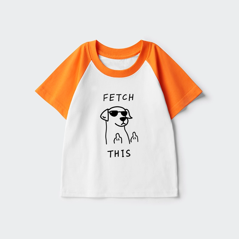 Tokyo-Tiger Rebellious Dog Kids Raglan T-shirt