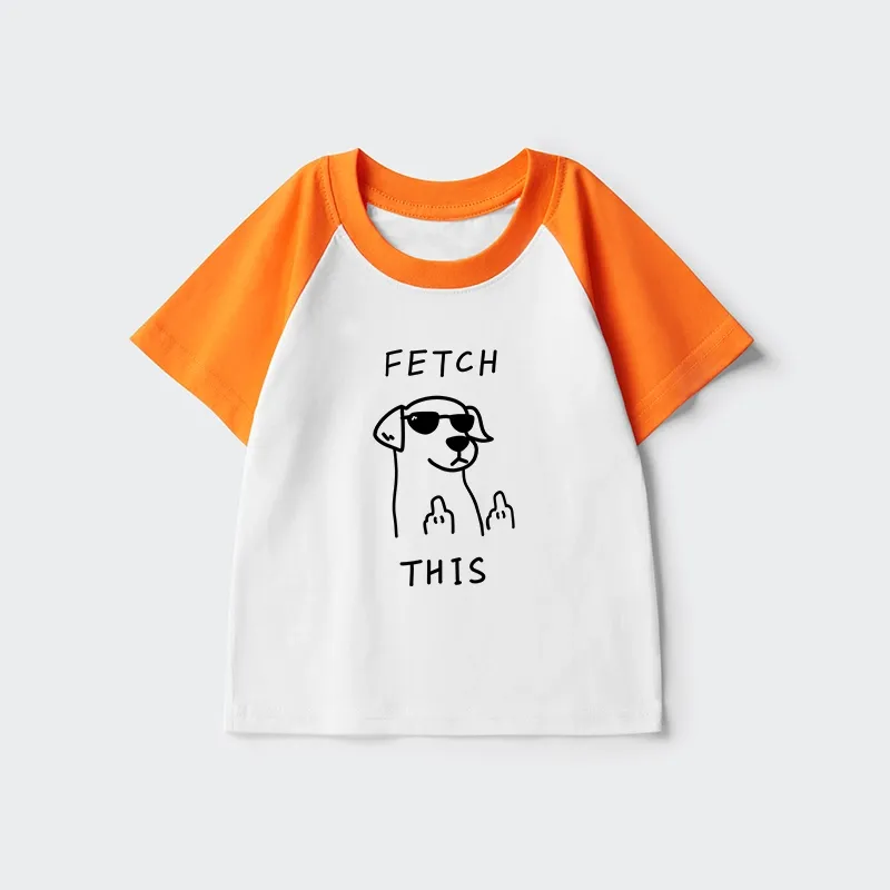 Tokyo-Tiger Rebellious Dog Kids Raglan T-shirt