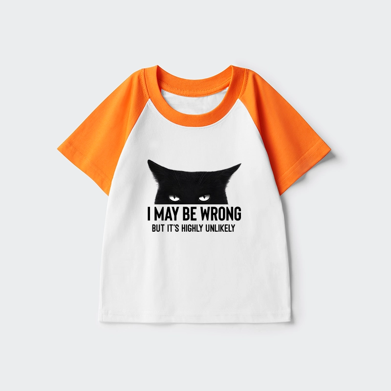 Tokyo-Tiger Cat Can Do No Wrong Kids Raglan T-shirt