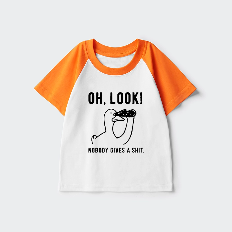 Tokyo-Tiger No One Cares About The Duck Kids Raglan T-shirt