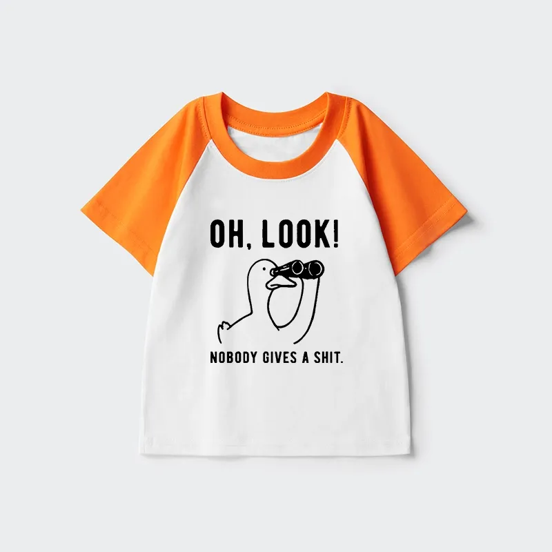 Tokyo-Tiger No One Cares About The Duck Kids Raglan T-shirt