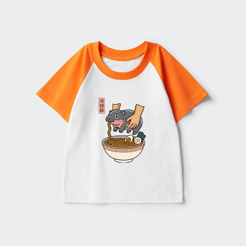 Tokyo-Tiger Noodles Got Me Kids Raglan T-shirt