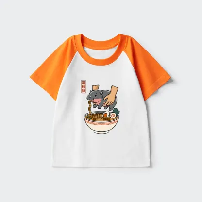 Tokyo-Tiger Noodles Got Me Kids Raglan T-shirt
