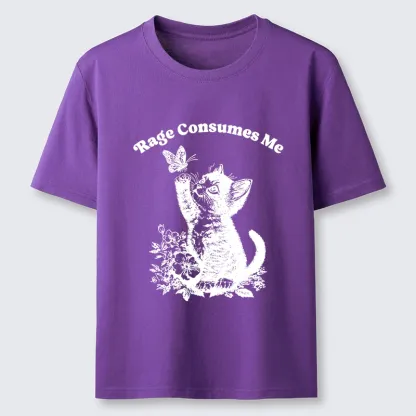 Tokyo-Tiger Rage Consumes Me Kitten Meme Classic T-Shirt