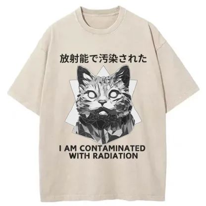 Tokyo-Tiger Mutated Cat Washed T-Shirt