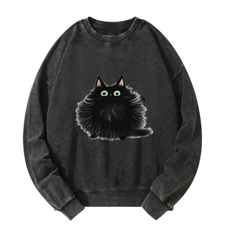 Tokyo-Tiger Cat's Approval Washed Sweatshirt