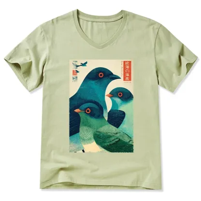 Tokyo-Tiger Petrels Of The Painted Sea V-Neck Classic T-Shirt