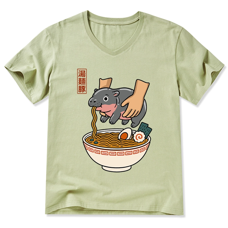Tokyo-Tiger Noodles Got Me V-Neck Classic T-Shirt