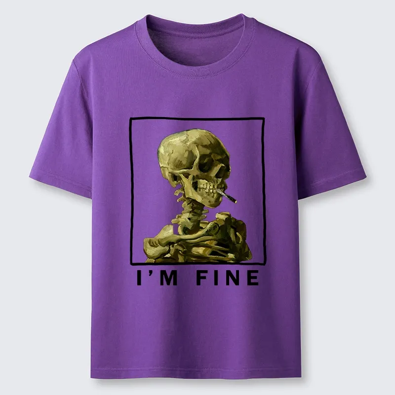 Tokyo-Tiger Skeleton Says Im Fine Classic T-Shirt