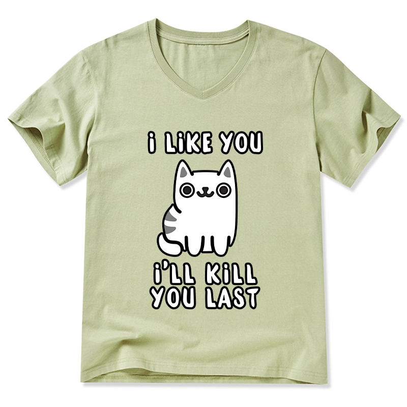 Tokyo-Tiger Cats And Humans Have A Love-hate Relationship V-Neck Classic T-Shirt