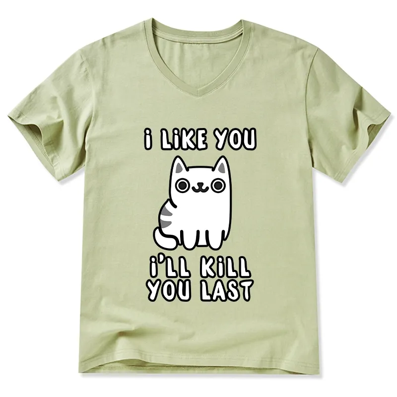 Tokyo-Tiger Cats And Humans Have A Love-hate Relationship V-Neck Classic T-Shirt