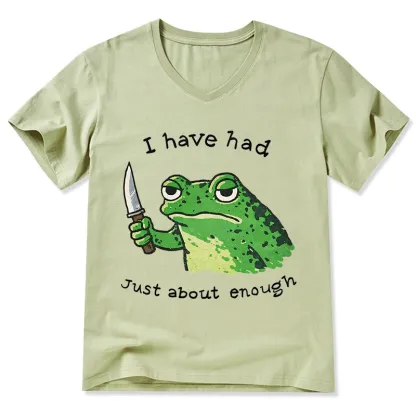 Tokyo-Tiger Impatient Frog V-Neck Classic T-Shirt
