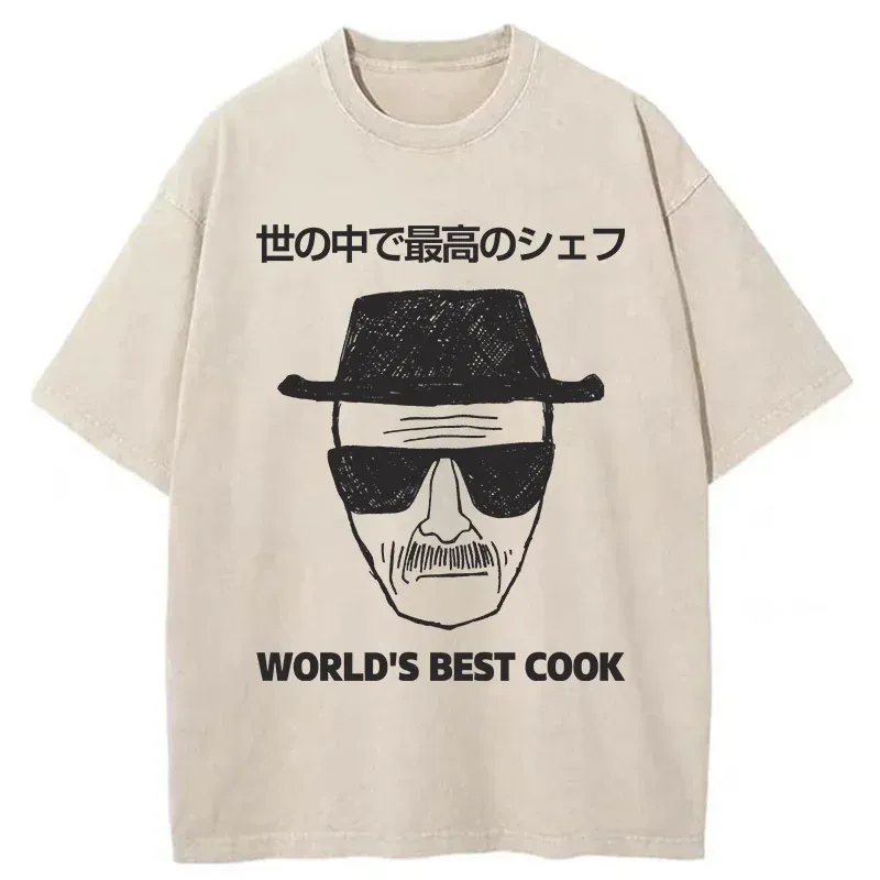 Tokyo-Tiger World's Best Cook Washed T-Shirt