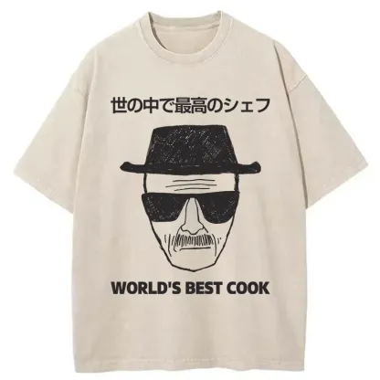 Tokyo-Tiger World's Best Cook Washed T-Shirt