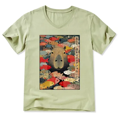 Tokyo-Tiger Am I Too Lovable? V-Neck Classic T-Shirt