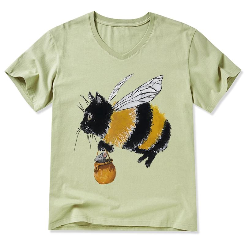 Tokyo-Tiger Catbee Funny V-Neck Classic T-Shirt