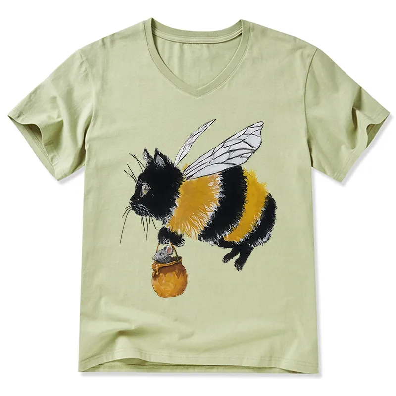 Tokyo-Tiger Catbee Funny V-Neck Classic T-Shirt