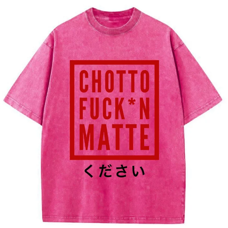 Tokyo-Tiger Japanese Chotto Matte Washed T-Shirt