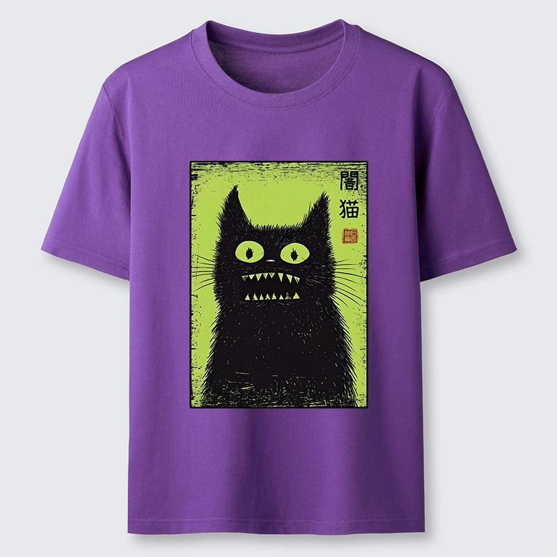 Tokyo-Tiger Spooky Black Cat Japanese Classic T-Shirt