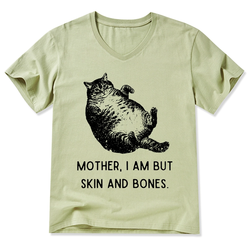 Tokyo-Tiger Overweight Cat And Its Doting Owner V-Neck Classic T-Shirt