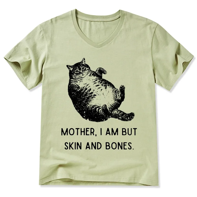 Tokyo-Tiger Overweight Cat And Its Doting Owner V-Neck Classic T-Shirt