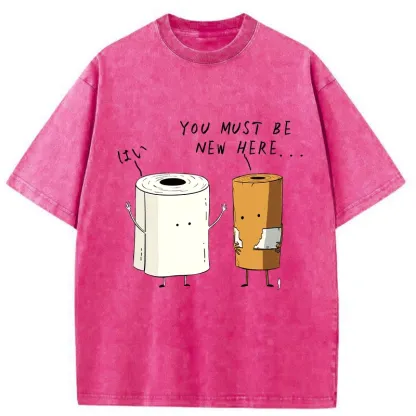 Tokyo-Tiger You Must Be A New Employee Washed T-Shirt
