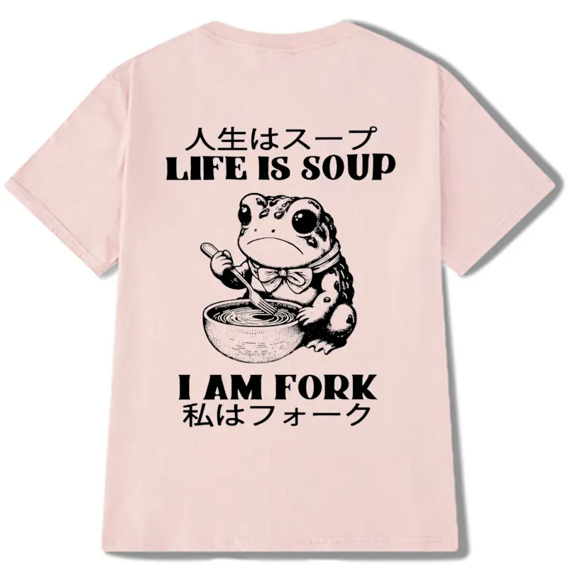 Tokyo-Tiger Life Is Soup I Am Fork Back Classic T-Shirt