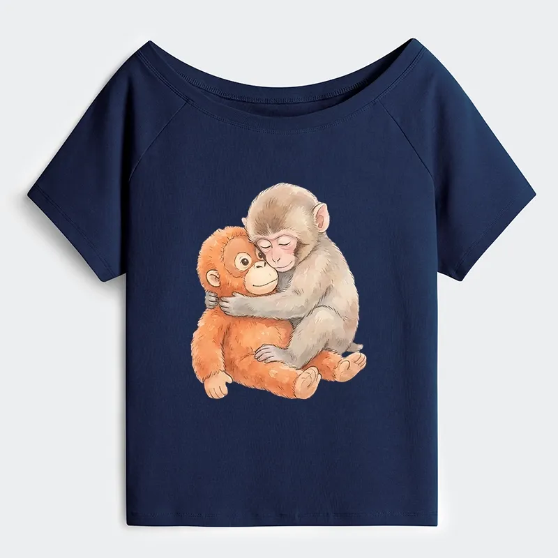 Tokyo-Tiger Poor Punch Off Shoulder T-Shirt