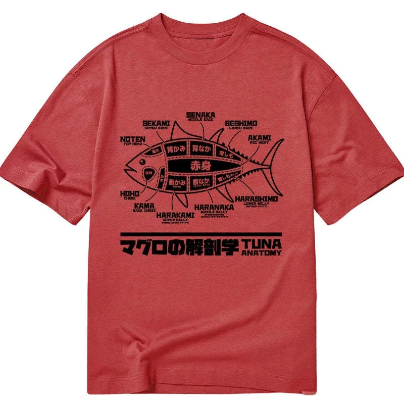 Tokyo-Tiger Tuna Dissection Map Japanese Classic T-Shirt