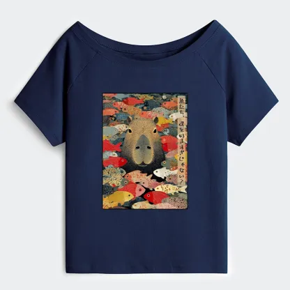 Tokyo-Tiger Am I Too Lovable? Off Shoulder T-Shirt