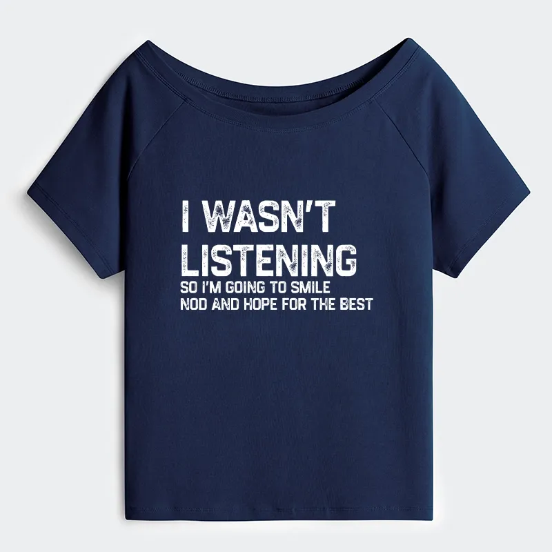 Tokyo-Tiger Indifferent To Everything Off Shoulder T-Shirt