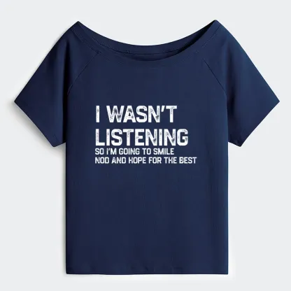 Tokyo-Tiger Indifferent To Everything Off Shoulder T-Shirt