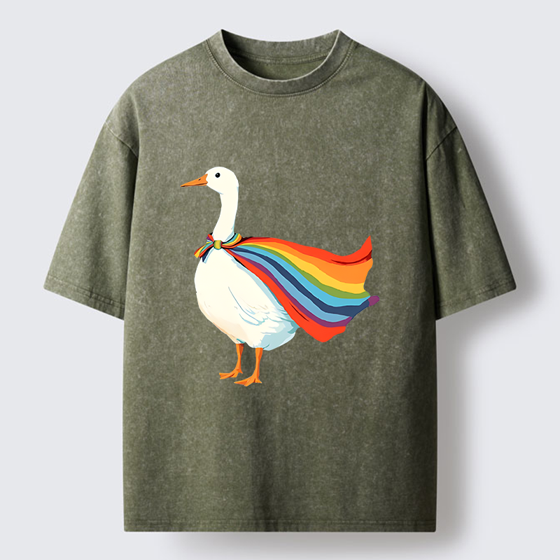 Tokyo-Tiger Proud Goose Washed T-Shirt