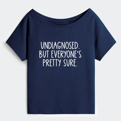 Tokyo-Tiger Self-diagnosed Illness Funny Off Shoulder T-Shirt