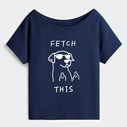 Tokyo-Tiger Rebellious Dog Off Shoulder T-Shirt