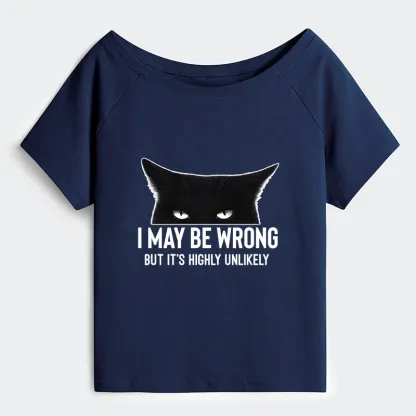 Tokyo-Tiger Cat Can Do No Wrong Off Shoulder T-Shirt