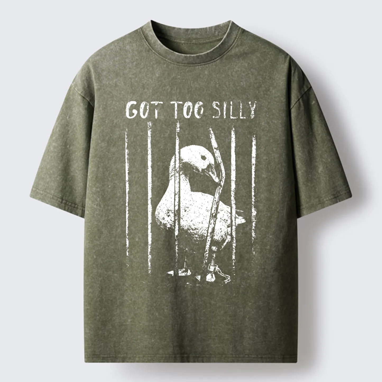 Tokyo-Tiger Got Too Silly Goose Washed T-Shirt