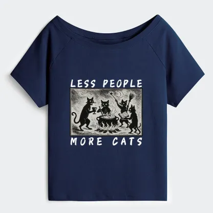 Tokyo-Tiger Cat Sacrifice Ceremony Off Shoulder T-Shirt