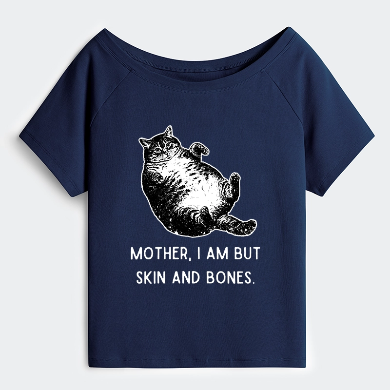 Tokyo-Tiger Overweight Cat And Its Doting Owner Off Shoulder T-Shirt