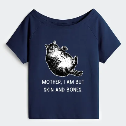 Tokyo-Tiger Overweight Cat And Its Doting Owner Off Shoulder T-Shirt