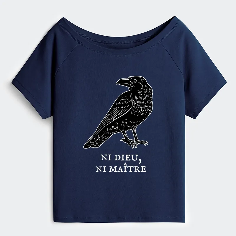 Tokyo-Tiger Crow Have A Strong Sense Of Self Off Shoulder T-Shirt